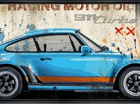 Tableau 911 GULF MOTOR OIL by RUBIX